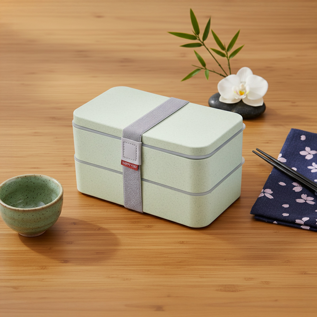 Lunchbox (Bento) mit Gummiband