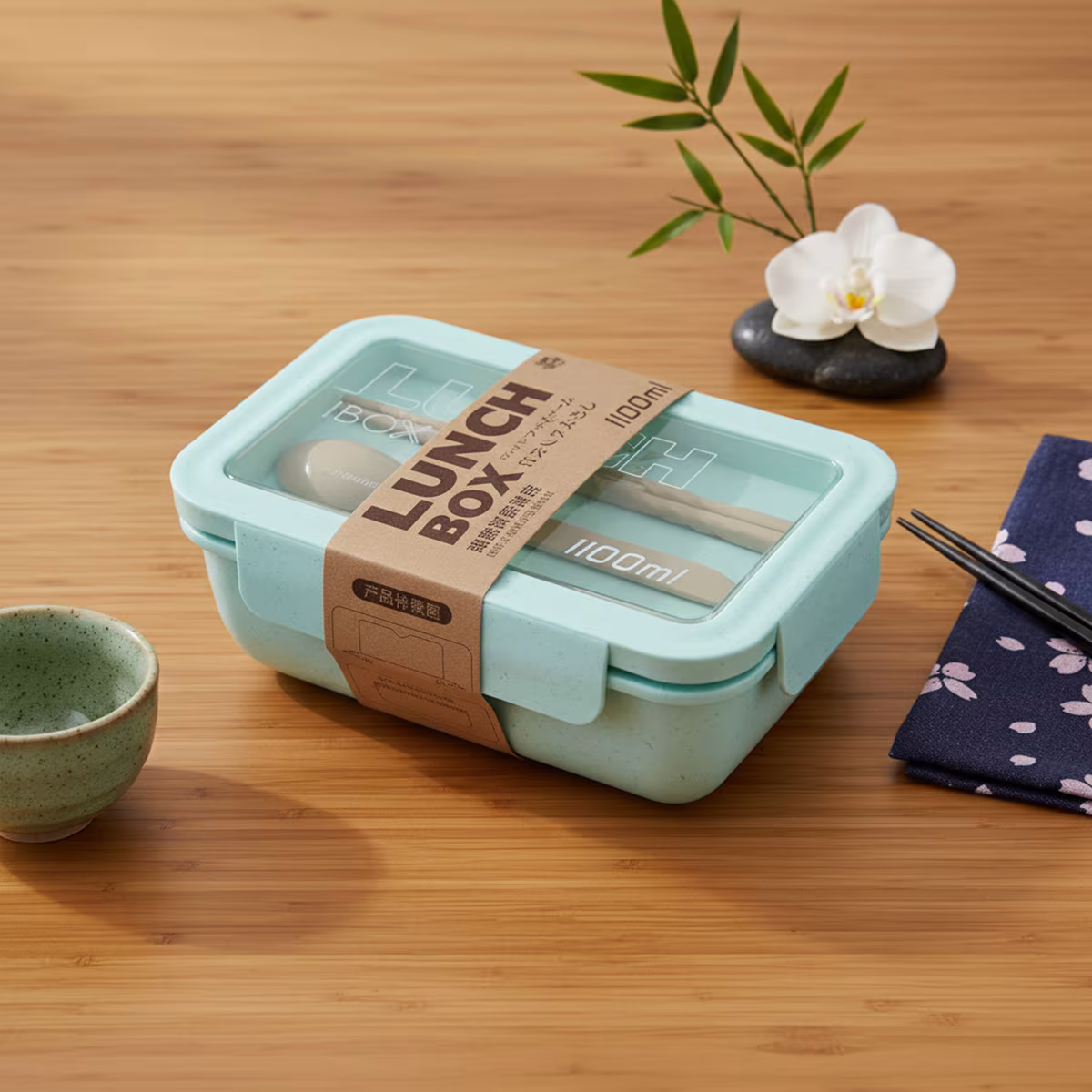 Rechteckige Lunchbox (Bento)